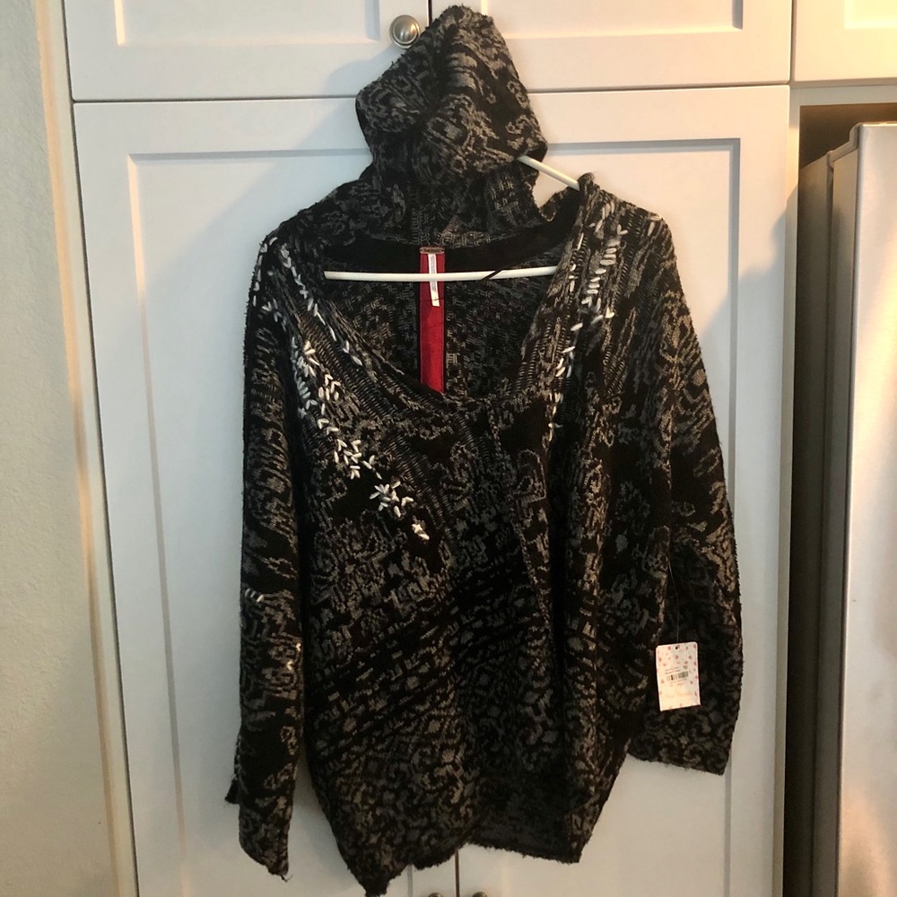 Free People Knit Poncho